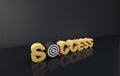 Bows and targets, career goals and the way forward, success Royalty Free Stock Photo