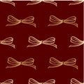 Bows vector seamless pattern