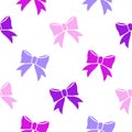 Bows on white background.