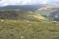 On Bowscale Fell with tarn down there Royalty Free Stock Photo