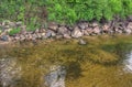 Bowstring Lake is Part of the Leech Lake Native American Reserva