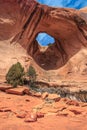 Bowtie Arch Landscape, Moab Utah Royalty Free Stock Photo