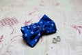 Bowtie and cuff links Royalty Free Stock Photo