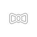 Bowtie icon. Man suit symbol