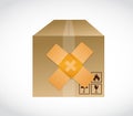 box band aid fix solution concept illustration Royalty Free Stock Photo