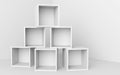 Box blank cube white 3D