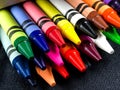 Box of Brand New Crayons Royalty Free Stock Photo