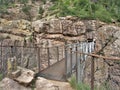 Bridge Aboe Box Canyon Falls in Ouray, Colorado Royalty Free Stock Photo