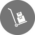 Box Carrier icon vector image.