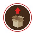 Box carton packing icon