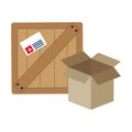 Box carton packing icon