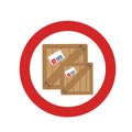 Box carton packing icon