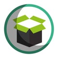 Box carton packing icon