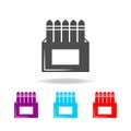 box of chalk icon. Elements of art tools multi colored icons. Premium quality graphic design icon. Simple icon for websites, web d Royalty Free Stock Photo