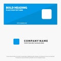 Box, Checkbox, Unchecked SOlid Icon Website Banner and Business Logo Template