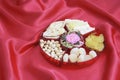 Box of Chinese New Year Delicacies Royalty Free Stock Photo