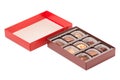 The box chocolate candies Royalty Free Stock Photo