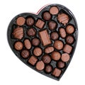 Box of Chocolates in a Heart Shape (8.2mp Image) Royalty Free Stock Photo