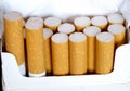 Box of cigarettes Royalty Free Stock Photo