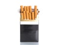 Box of cigarettes isolated Royalty Free Stock Photo