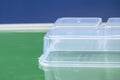 The box container part manufacturing process by injection machine