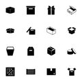 Box and Crates icon - Expand to any size - Change to any colour. Perfect Flat Vector Contains such Icons as dower chest, pannier,