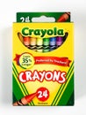 Box of Crayola Crayons on a white backdrop