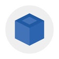 Box, cube molecule Vector icon which can easily modify