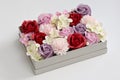 Box Of Flowers Made From Soap Royalty Free Stock Photo