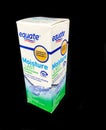 Box of Equate Contact Lens Solution on a black backdrop Royalty Free Stock Photo
