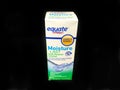 Box of Equate Contact Lens Solution on a black backdrop Royalty Free Stock Photo