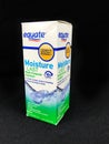 Box of Equate Contact Lens Solution on a black backdrop Royalty Free Stock Photo