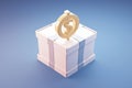 box features prominent money sign symbol 3D rendering packaging