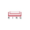 Box fight club ring vector design Royalty Free Stock Photo