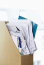 Box File Crammed With Papers Royalty Free Stock Photo