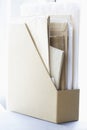 Box File Filled With Papers And Envelopes Royalty Free Stock Photo