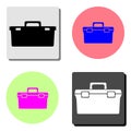 Box fishing. flat vector icon Royalty Free Stock Photo