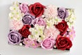 Box Of Flowers Made From Soap Royalty Free Stock Photo