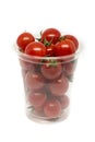 Box of fresh sweet cocktail tomatoes Royalty Free Stock Photo