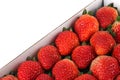 Box of fresh tasty strawberries Royalty Free Stock Photo