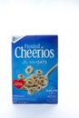 Frosted Cheerios on a white background Royalty Free Stock Photo