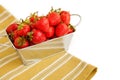 Box full of strawberries Royalty Free Stock Photo