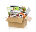 Box full of stuff Royalty Free Stock Photo