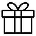 Box, gift, shopping Isolated Vector icon which can easily modify or edit