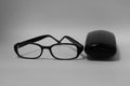 Box glasses spectacle-case Royalty Free Stock Photo