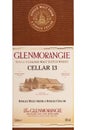 Box of GLENMORANGIE CELLAR 13 single malt scotch whisky Royalty Free Stock Photo