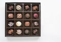 Box of Gourmet Decorated Chocolates Royalty Free Stock Photo