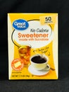 Box of Great Value No Calorie Sweetener with Sucralose Royalty Free Stock Photo