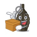 With box grenade in the a mascot shape