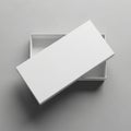The box has sharp clean edges and a minimalist design conveying Royalty Free Stock Photo